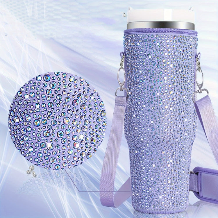 FrostSip sparkle cup carrier in purple